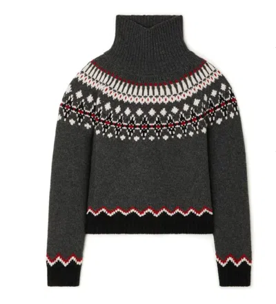 ALANUI ALANUI SWEET WINTER TURTLENECK BLACK GREY/MULTI