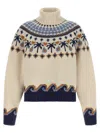 Alanui Long-sleeved Sweater In Animal Print