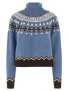 Alanui Sweet Winter Turtleneck Sweater In Blue