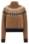 Alanui 'sweet Winter' Turtleneck Sweater In Multi
