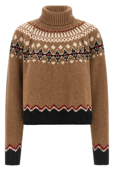 Alanui 'sweet Winter' Turtleneck Sweater In Multi