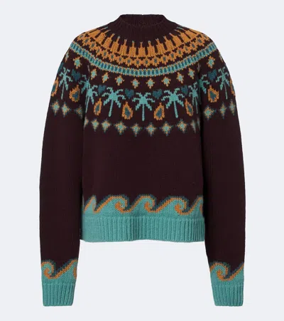Alanui Sweet Winter Virgin Wool Sweater In Multicoloured