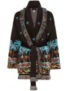 Alanui The Tale Of A Hawaiian Cashmere Cardigan In Braun