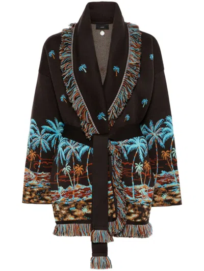 Alanui The Tale Of A Hawaiian Cashmere Cardigan In Multicolor