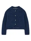 Alanui The Breath Of The Lagoon Buttoned Jacket In Blue