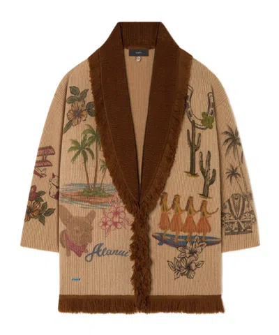 Alanui The Decade Cardigan In Brown