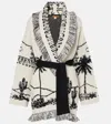 Alanui Icon Cashmere-blend Cardigan In White