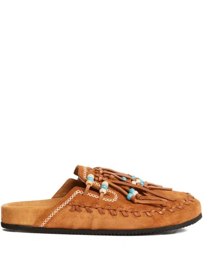 Alanui The Journey Flat Shoes Brown