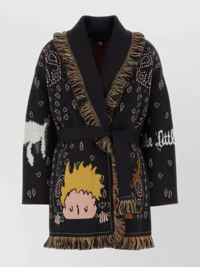 ALANUI THE LITTLE PRINCE WOOL CARDIGAN WITH BELT
