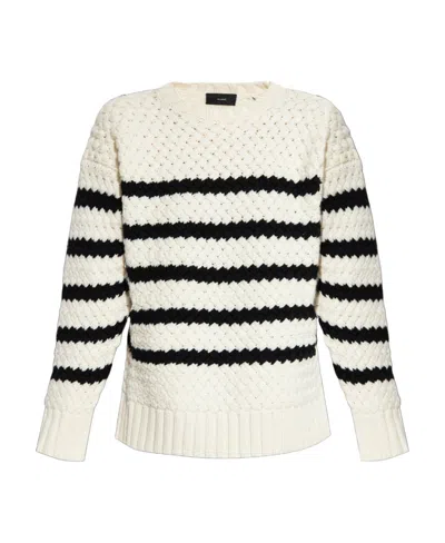 ALANUI ALANUI STRIPE DETAILED KNITTED SWEATER