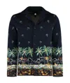 Alanui The Tale Of A Hawaiian Virgin Wool Overshirt In Black
