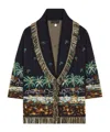 Alanui The Tale Of A Hawaiian Virgin-wool Cardigan In Black