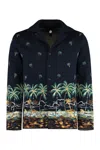 Alanui The Tale Of A Hawaiian Virgin Wool Overshirt In Blue