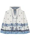 Alanui The Tale Of A Hawaiian Wool Hoodie In White