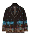Alanui Embroidered Wool Tale Of A Hawaiian Cardigan In Cedar Brown