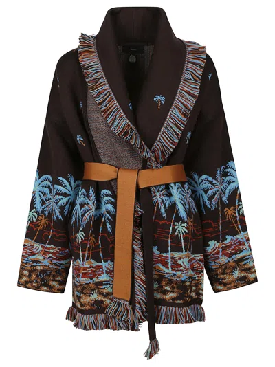 Alanui The Tale Of A Hawaiian Cashmere Cardigan In Multicolor