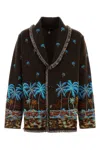 Alanui Embroidered Wool Tale Of A Hawaiian Cardigan