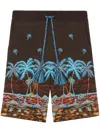Alanui The Tale Of Hawaiian Shorts In Braun