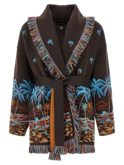 Alanui The Tale Of A Hawaiian Cashmere Cardigan In Multicolor