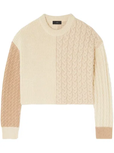 Alanui The Talking Glacier Knitted Jumper In Neutrals