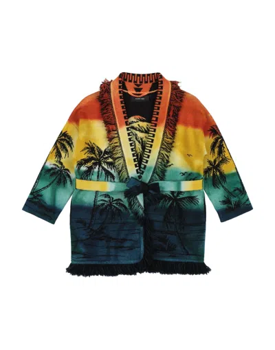 ALANUI ALANUI TODDLER GIRL CARDIGAN BLACK SIZE 6 VIRGIN WOOL