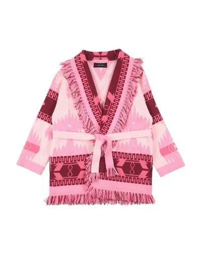 Alanui Babies'  Toddler Girl Cardigan Pink Size 4 Virgin Wool