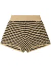 Alanui Tropical Shadow Shorts In Neutrals
