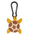 Alanui Turtle Crochet Keyring In Yellow
