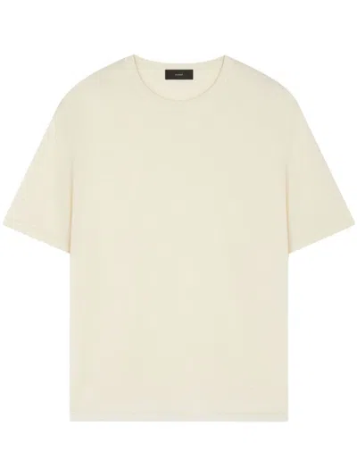 Alanui Virgin Wool Knit T-shirt In Nude