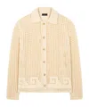 Alanui Where The Wave Begins Openwork Buttoned Shirt In Neutral