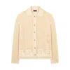 Alanui Where The Wave Begins Openwork Buttoned Shirt In Neutral