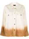 Alanui Two Tone Cotton Jacket In White