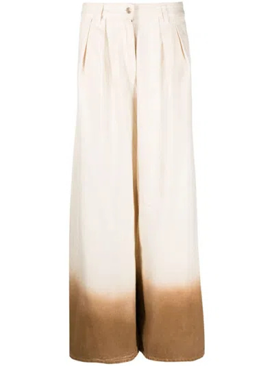 ALANUI WHITE BRIGHT HUES DENIM COTTON JEANS