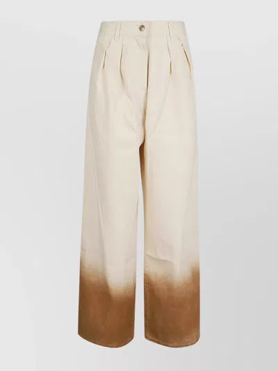 ALANUI WIDE LEG DENIM TROUSERS WITH OMBRE EFFECT