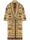Alanui Wild Wonder Cardi-coat In Neutrals