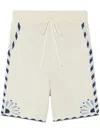 Alanui Wild Wonder Foulard Shorts In Neutrals