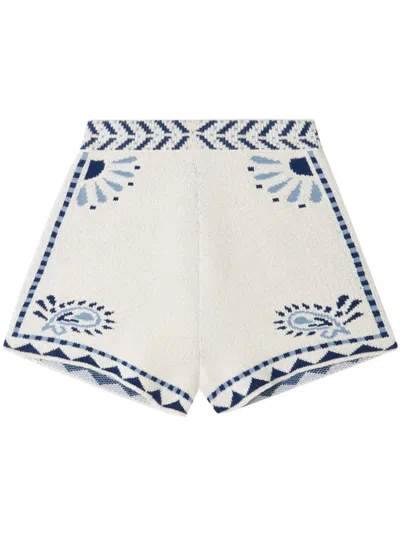 Alanui Wild Wonder Shorts In White