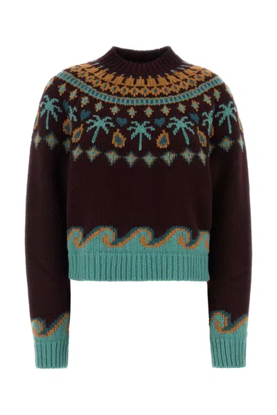 Alanui Winter Sweater In Burgundy