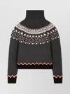 Alanui Sweet Winter Fair Isle Turtleneck Sweater