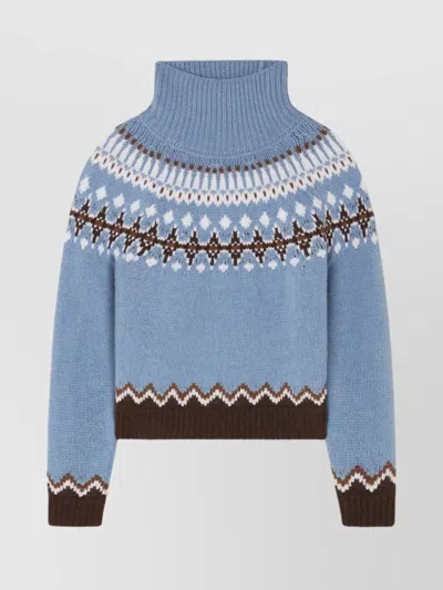 ALANUI WINTER TURTLENECK KNITWEAR FAIR ISLE PATTERN