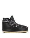 Alanui + Moon Boot Bandana-print Shell And Faux Leather Snow Boots In Black