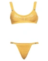 Alanui Woman Bikini Ocher Size Xl Cotton In Yellow