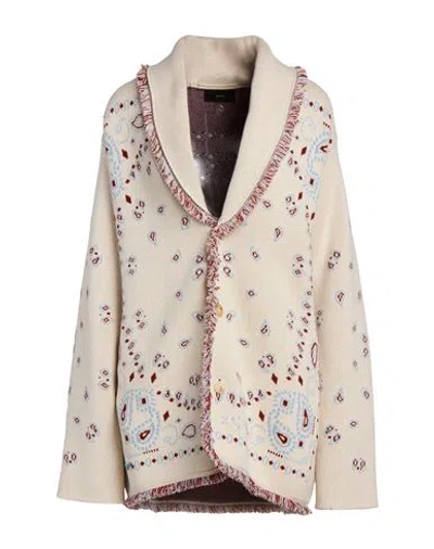 Alanui Woman Cardigan Ivory Size L Cashmere In Neutral