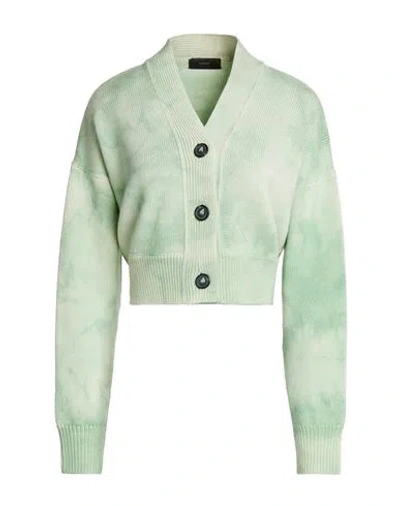 Alanui Woman Cardigan Light Green Size Xs Virgin Wool