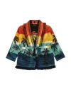 ALANUI ALANUI TODDLER GIRL CARDIGAN ORANGE SIZE 4 VIRGIN WOOL