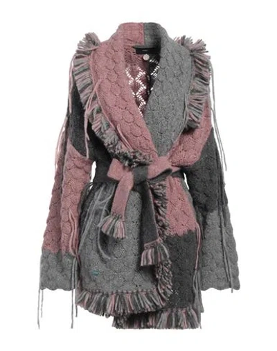 Alanui Woman Cardigan Pastel Pink Size M/l Alpaca Wool, Polyamide, Wool