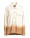 Alanui Bright Hues Cotton Twill Overshirt In Beige