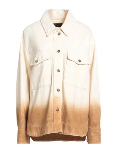 ALANUI ALANUI WOMAN DENIM OUTERWEAR BEIGE SIZE M COTTON