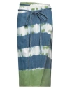 Alanui Woman Denim Skirt Blue Size M Cotton In Blue