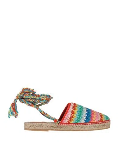 ALANUI ALANUI WOMAN ESPADRILLES CORAL SIZE 8 TEXTILE FIBERS